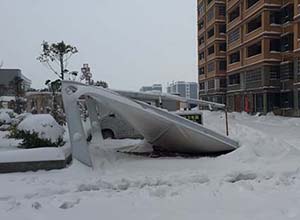 膜結構積雪的危害以及除雪融雪的措施